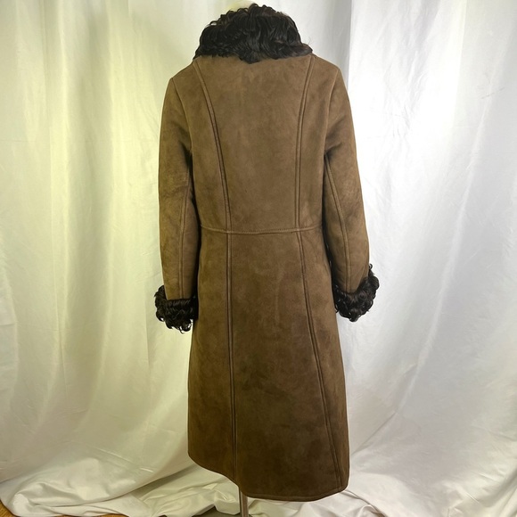 ANTARTEX PENNY LANE WOOL COAT SHEEPSKIN SUEDE MADE IN SCOTLAND WINTER COAT SMALL - Picture 4 of 17